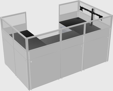 Cabine en u