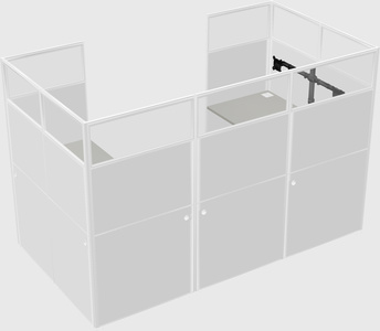 Cabine en u