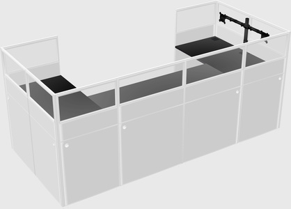 Cabine en u