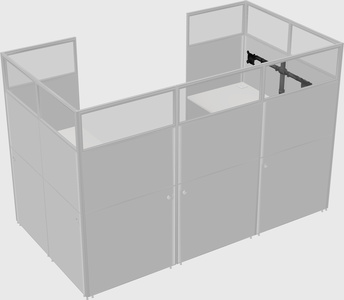 Cabine en u