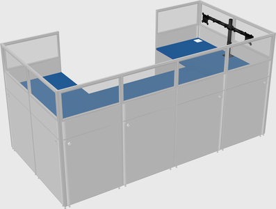 Cabine en u
