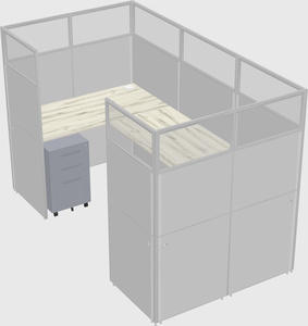 Cabine en u