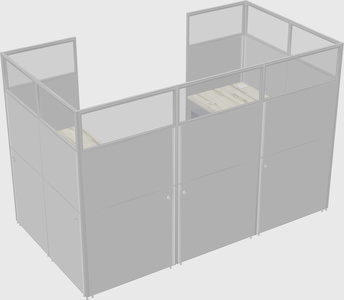 Cabine en u
