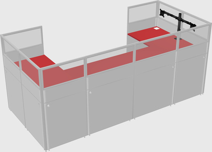 Cabine en u