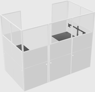Cabine en u