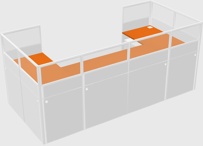 Cabine en u
