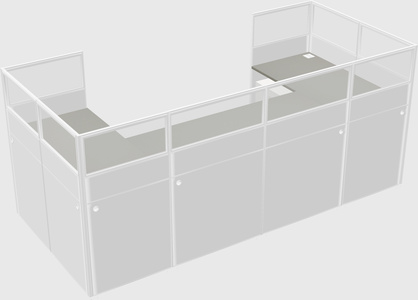 Cabine en u