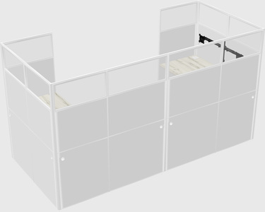 Cabine en u