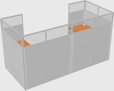 Cabine en u
