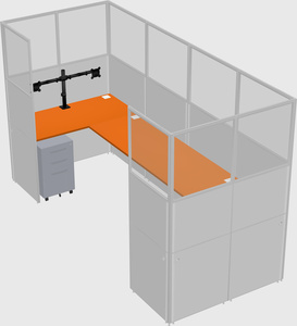 Cabine en u