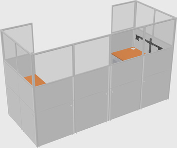 Cabine en u