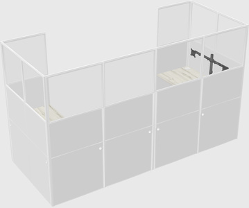 Cabine en u