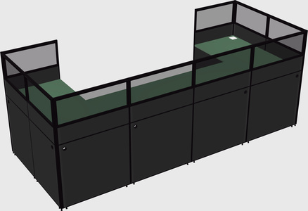Cabine en u