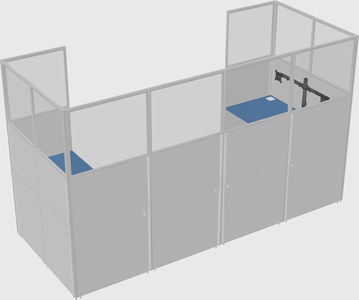 Cabine en u