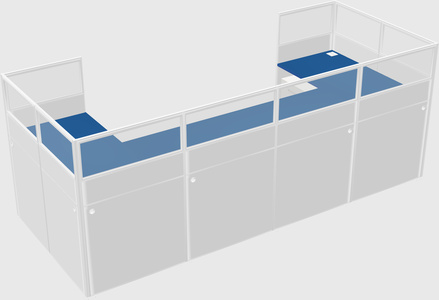 Cabine en u