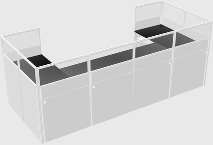 Cabine en u
