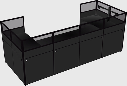 Cabine en u