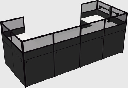 Cabine en u