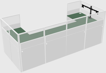 Cabine en u