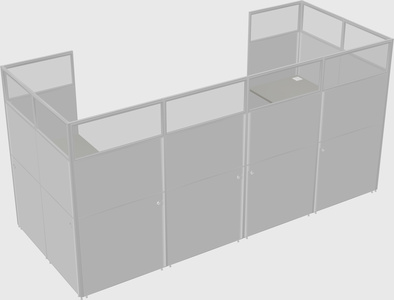 Cabine en u