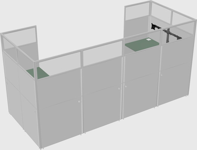 Cabine en u