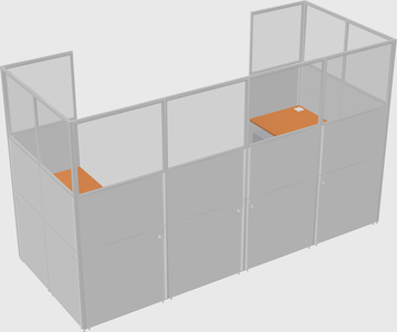 Cabine en u