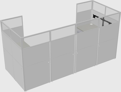 Cabine en u