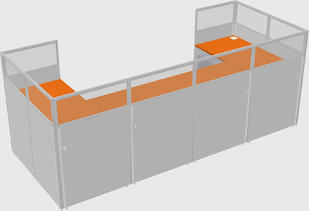 Cabine en u
