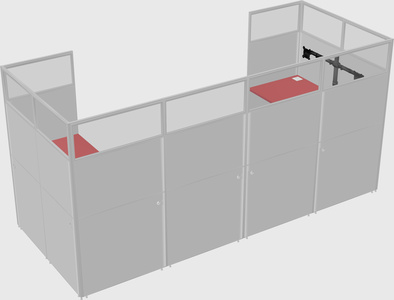 Cabine en u