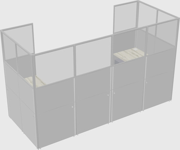 Cabine en u