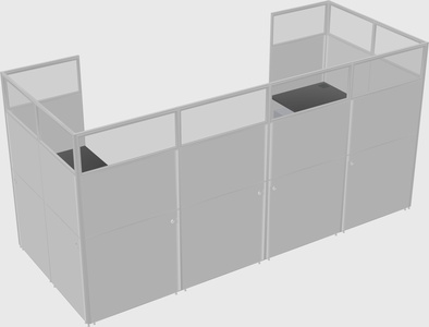 Cabine en u