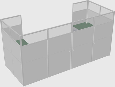 Cabine en u