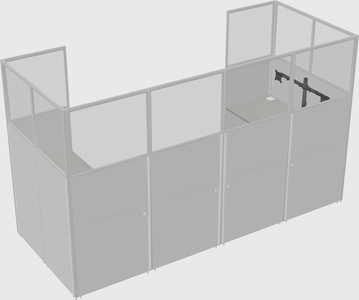 Cabine en u