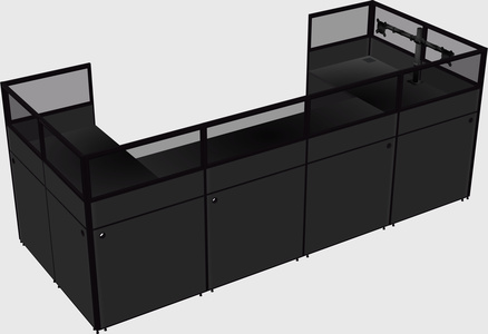 Cabine en u