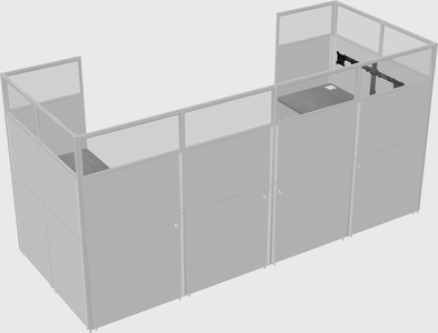 Cabine en u