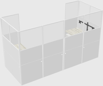 Cabine en u