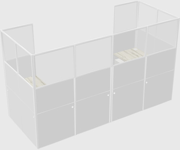 Cabine en u
