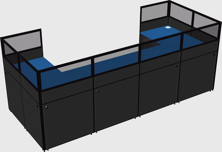 Cabine en u