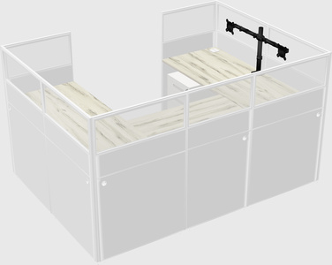 Cabine en u