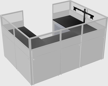 Cabine en u
