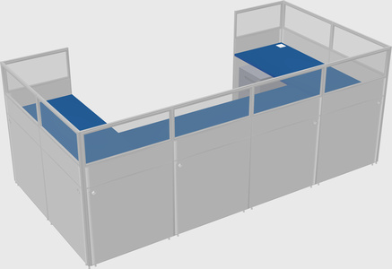 Cabine en u