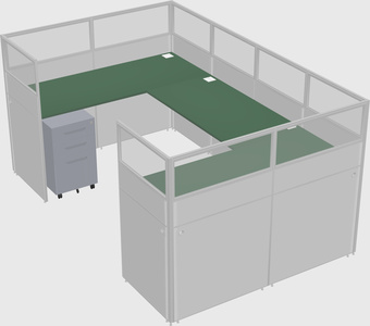 Cabine en u