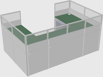 Cabine en u