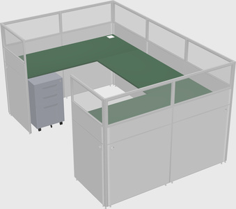 Cabine en u