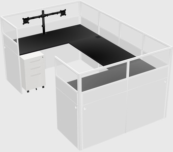 Cabine en u