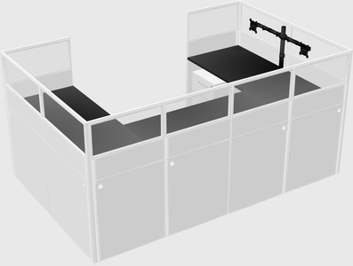 Cabine en u