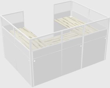 Cabine en u
