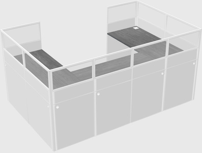 Cabine en u