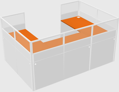 Cabine en u