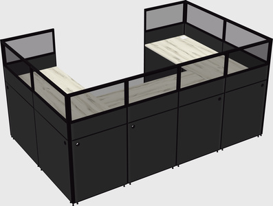 Cabine en u
